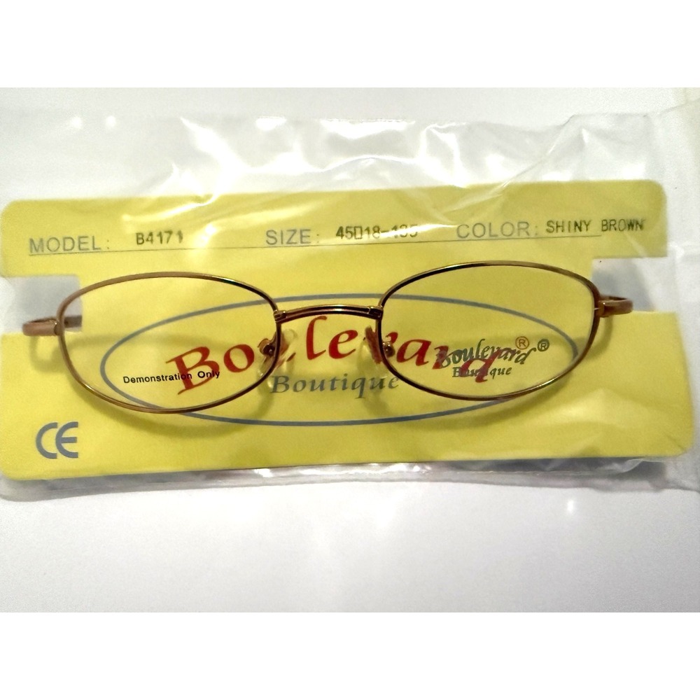 Boulevard Boutique 4171 SHINY BROWN 45-18-135 Full Rim Eyeglasses Frame